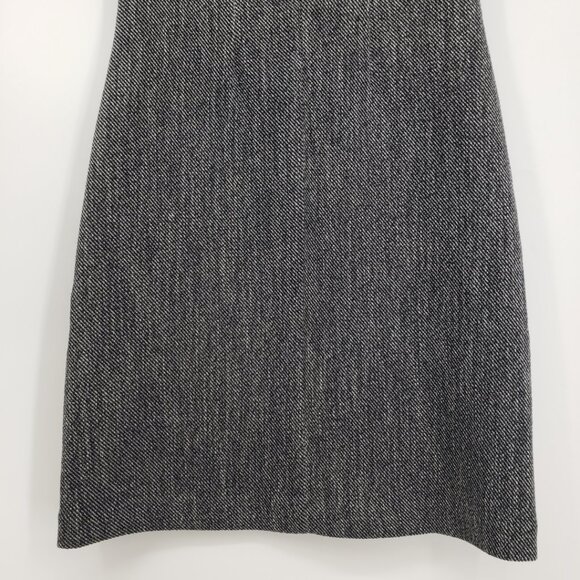 Ann Taylor Tweed Sheath Dress 2 TALL Career Sleeveless Black - Picture 8 of 9